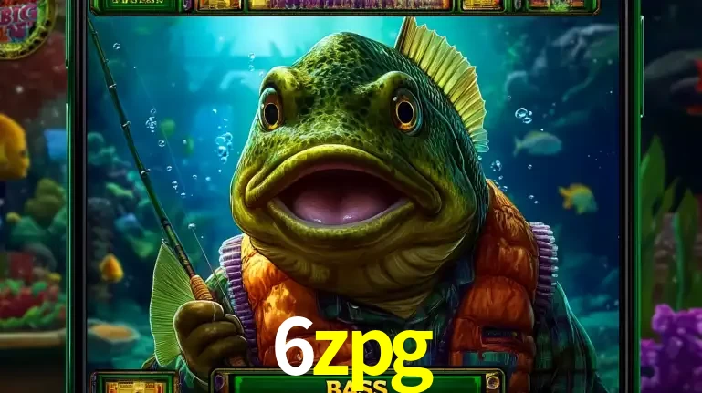 Personagem de peixe pescador do popular jogo de slot com tema de pescaria, uma das emocionantes opções de caça-níqueis para jogar e ganhar no cassino 6zpg.